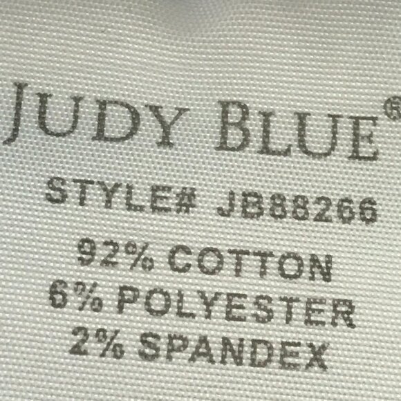 Judy Blue Skinny Fit Jeans Women 0/24 Blue Medium Rise Distressed Raw Hem Preppy - Picture 12 of 13